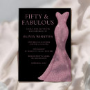 Search for pink gold 50th birthday invitations Dress