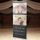 Search for retractable banners Black and white