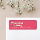 Search for retro typography return address labels Trendy