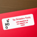 Search for ho ho ho return address labels Minimalist