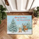 Search for christmas reindeer doormats Happy new year