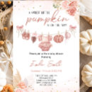 Search for sweet little pumpkin baby shower invitations Pink