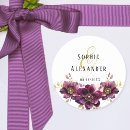 Search for black white gold wedding stickers Botanical
