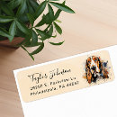 Search for basset return address labels Watercolor