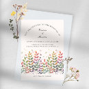 Search for dragonflies wedding invitations Watercolor