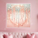 Search for blush glitter canvas prints Elegant