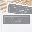 Search for grey return address labels Modern