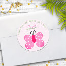 Search for butterfly birthday thank you stickers Girls