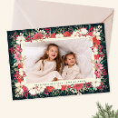 Search for vintage floral christmas cards Green