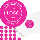 Search for company logo stickers Pink