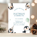 Search for penguin party invitations Watercolor