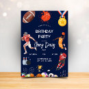 Search for kids basketball invitations Navy blue
