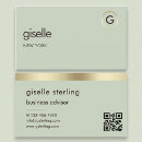 Search for gold and sage business cards Minimalist
