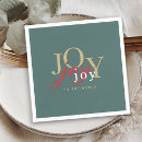 Search for red and gold christmas napkins Typography