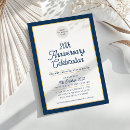 Search for blue anniversary invitations Classy