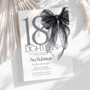 Search for black 18th birthday invitations Black and white