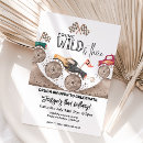 Search for monster 5x7 invitations Young wild and three