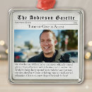 Search for police officer christmas tree decorations Retired