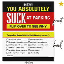 Search for bad parking business cards Humour