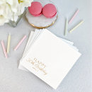 Search for happy birthday napkins Elegant