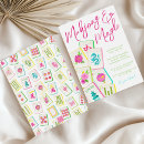 Search for flat mahjong invitations Pink