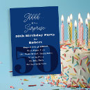 Search for black blue man birthday invitations Masculine