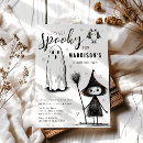 Search for lets get spooky invitations Black and white