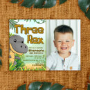 Search for tropical leaves birthday invitations Young wild and three