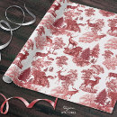 Search for christmas toile wrapping paper Toile de jouy