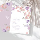Search for pink lavender wedding invitations Watercolor