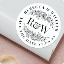 Search for floral save the date stickers Elegant