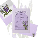 Search for purple iris wedding invitations Simple