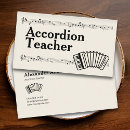 Search for accordion business cards Teacher