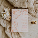 Search for peach floral invitations Modern