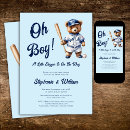Search for baseball baby boy shower invitations Blue