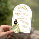 Search for acrylic quinceanera invitations Gold