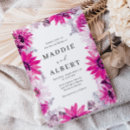 Search for magenta floral wedding invitations Colourful