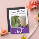 Search for save the date 80th birthday invitations Modern