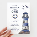 Search for nautical 1st birthday invitations Anchor