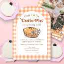 Search for pie birthday invitations Orange