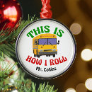 Search for bus christmas tree decorations School bus driver