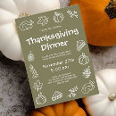 Search for green thanksgiving invitations Typography