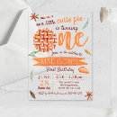 Search for little cutie 1st birthday invitations Autumn