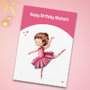 Search for cute ballerina birthday cards Girly