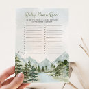 Search for woodland baby shower games Baby name race