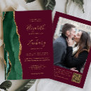 Search for burgundy and green wedding invitations Qr code