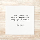 Search for motivational napkins Quote