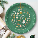 Search for unique christmas paper plates Modern minimalist