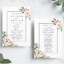 Search for pink floral wedding programs Watercolor