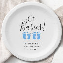 Search for twin baby shower plates Watercolor